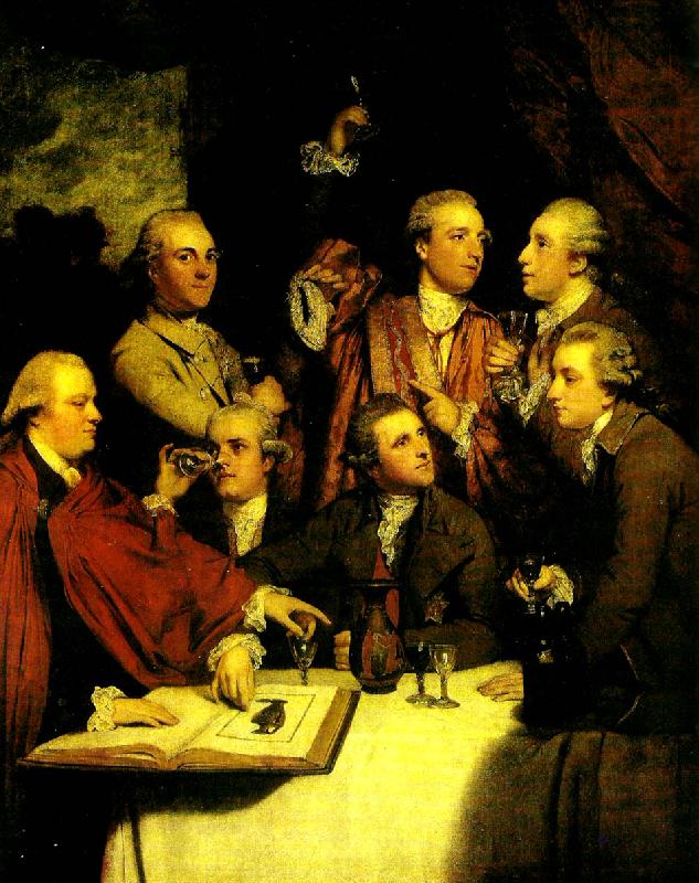 Sir Joshua Reynolds members of the society of dilettanti Germany oil painting art